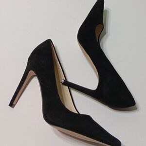 NINE WEST Women's Oraye Black Suede Leather Pumps - 7M
